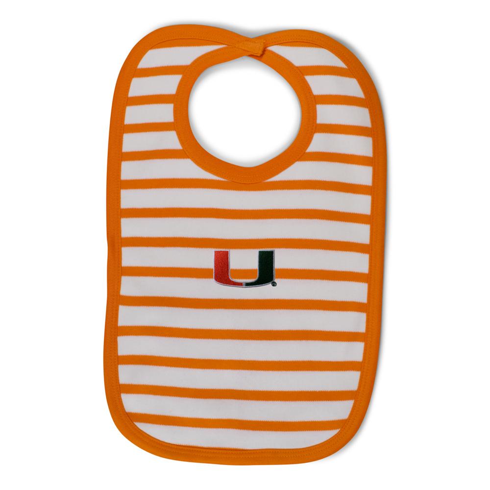 Miami Infant Stripe Knit Bib