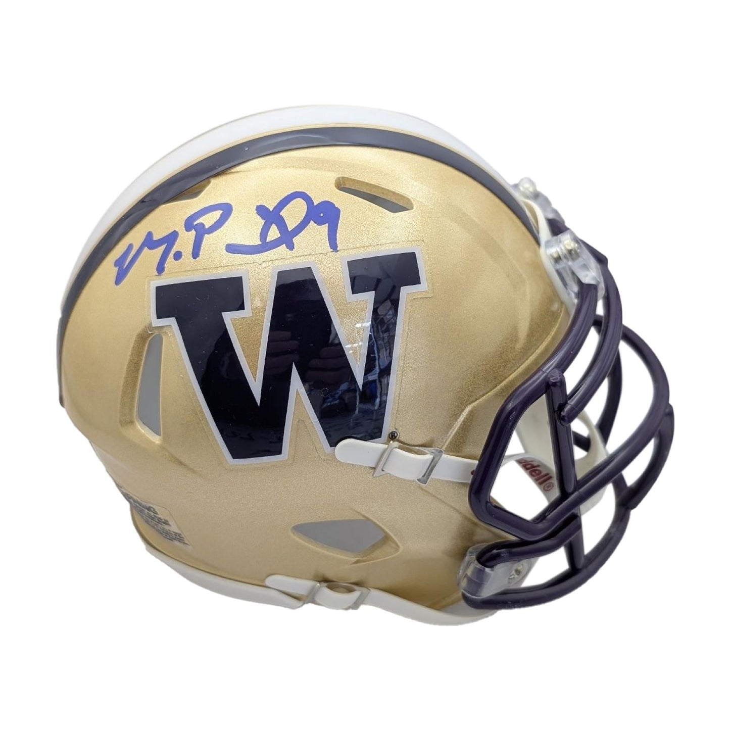 Michael Penix Jr. Autographed Washington Huskies Riddell Speed Mini Helmet - Beckett