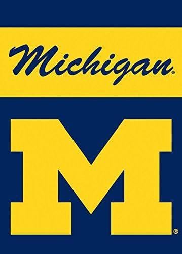 Michigan Wolverines Garden Flag 2 Sided 13x18
