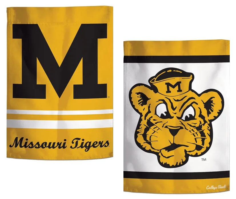 Missouri Garden Flag 2 Sided Tigers Vault Logo