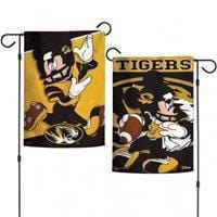 Missouri Tigers Garden Flag 2 Sided Mickey Mouse Football
