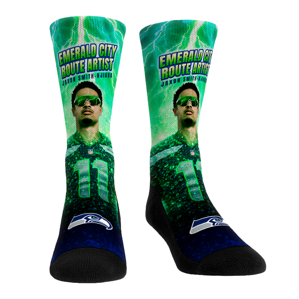 Jaxon Smith Njigba - Seattle Seahawks - Emerald City Route Artist