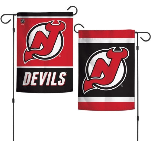 New Jersey Devils Garden Flag 2 Sided Hockey