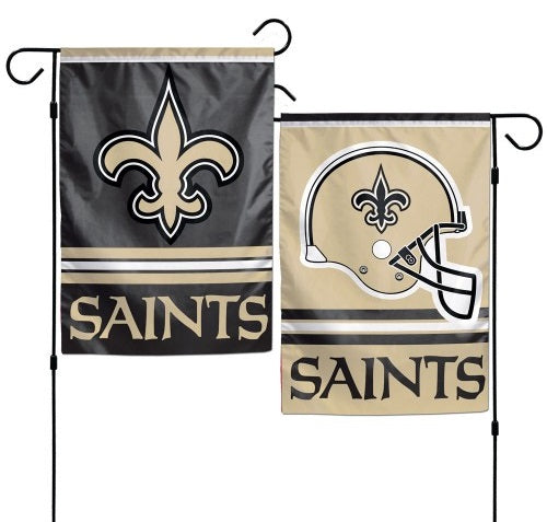 New Orleans Saints 2 Sided Garden Flag Double Logo