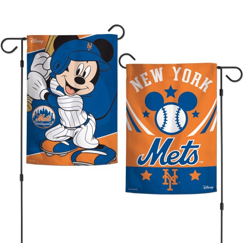 New York Mets Garden Flag 2 Sided Mickey Mouse