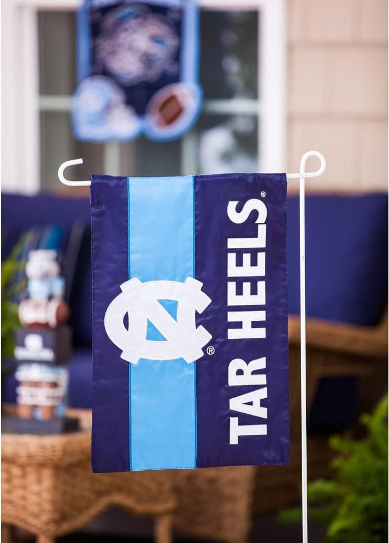 North Carolina Tar Heels Garden Flag 2 Sided Embellished