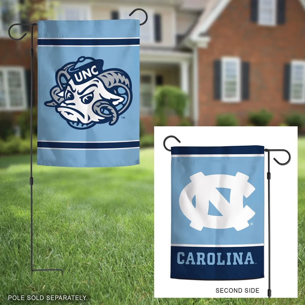 North Carolina Tar Heels Garden Flag 2 Sided Logo