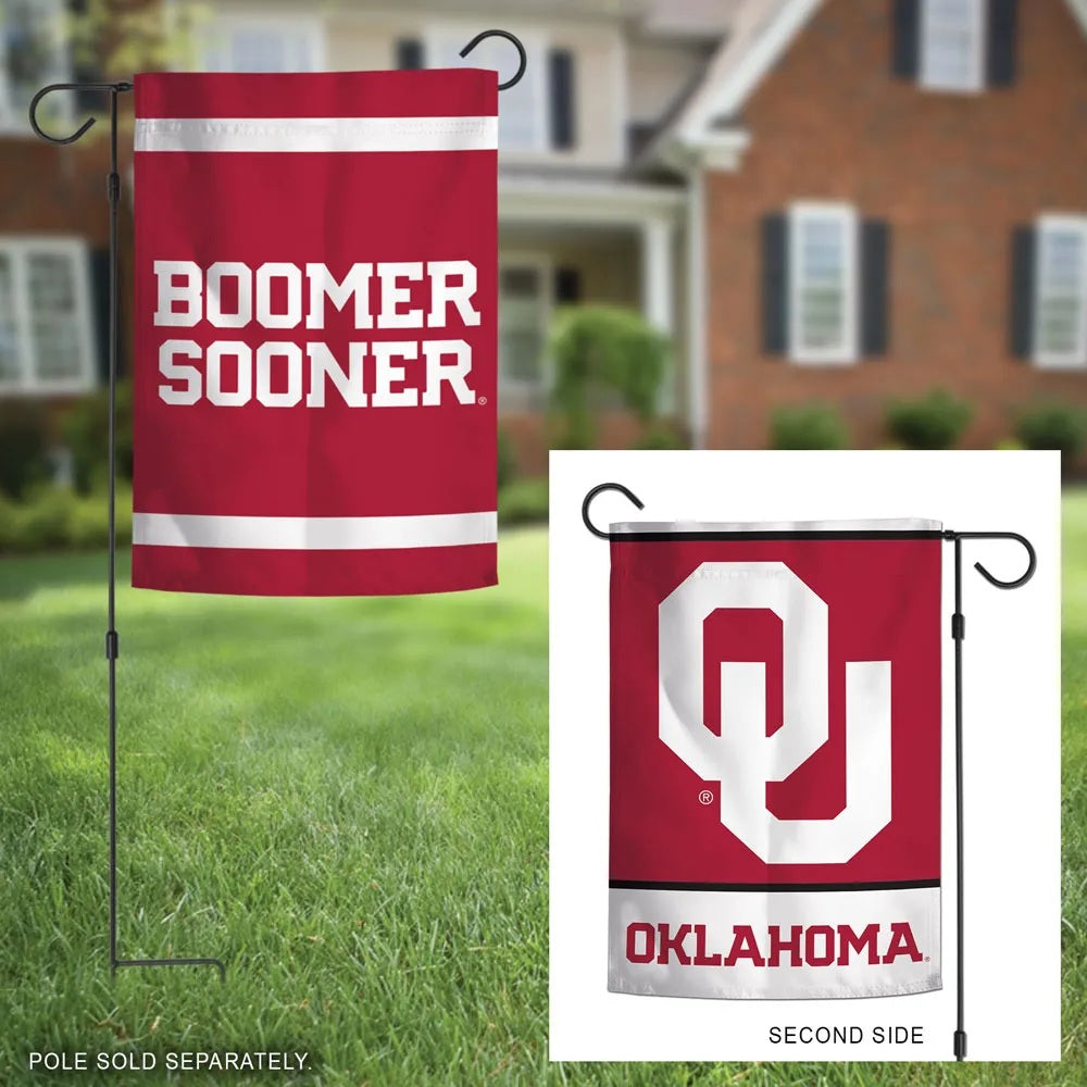 Oklahoma Sooners Garden Flag 2 Sided Boomer Sooner OU
