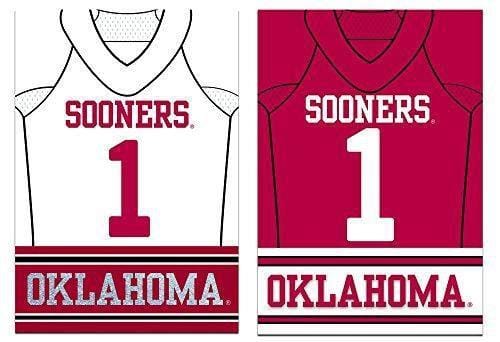 Oklahoma Sooners Garden Flag 2 Sided Jersey