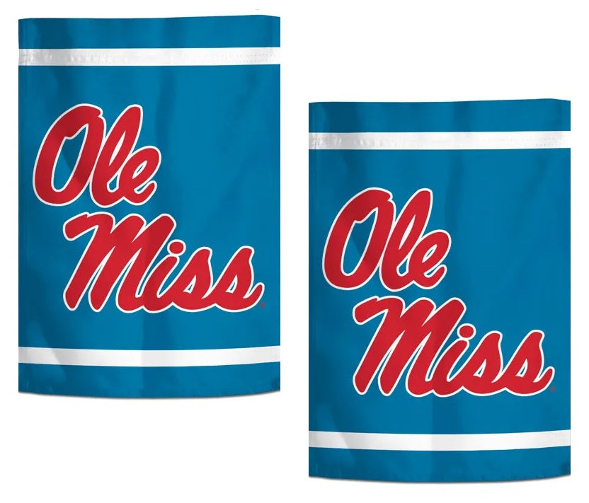 Ole Miss 2 Sided Garden Flag
