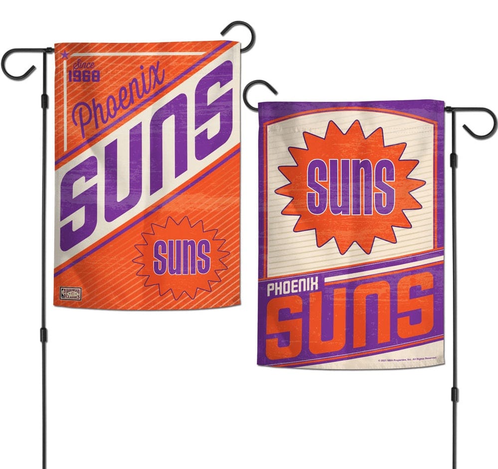 Phoenix Suns Garden Flag 2 Sided Retro Logo