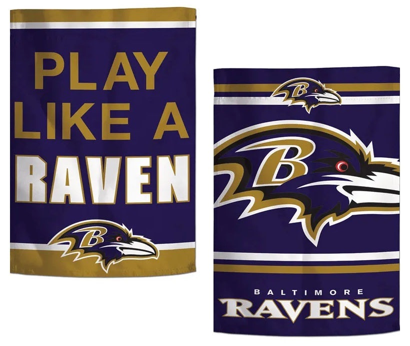 Play Like A Raven 2 Sided Garden Flag