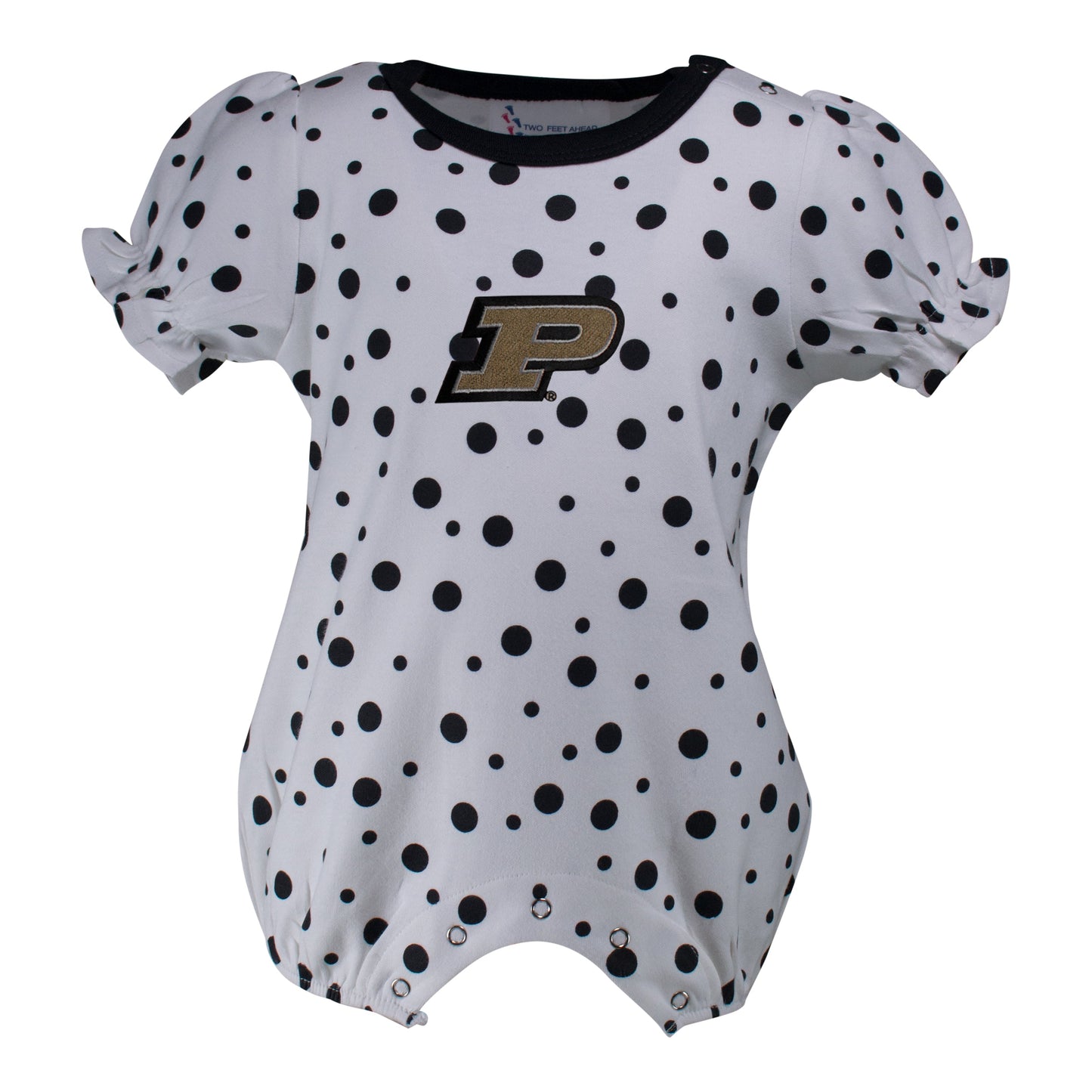 Purdue Polka Dot Girl's Romper