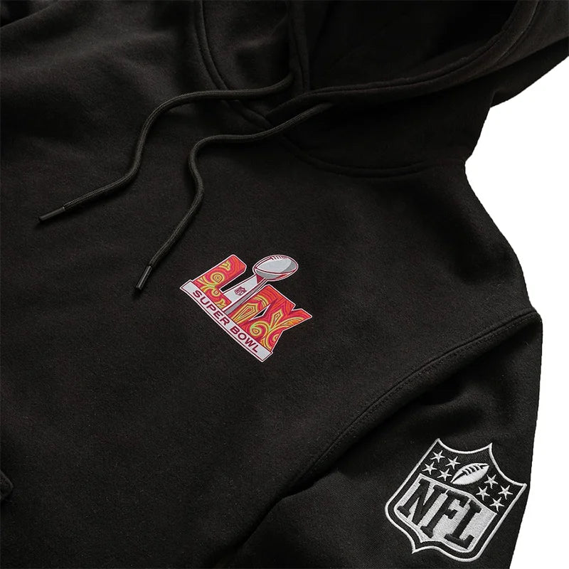 Roc Nation Black Super Bowl LIX Hoodie – NFL Football Fanwear Streetwear
