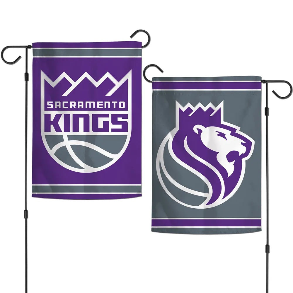 Sacramento Kings Garden Flag 2 Sided Double Logo
