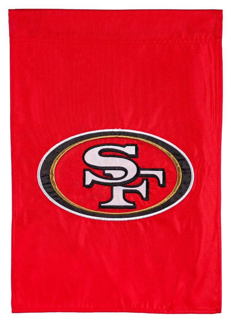 San Francisco 49ers Garden Flag 2 Sided Applique Logo
