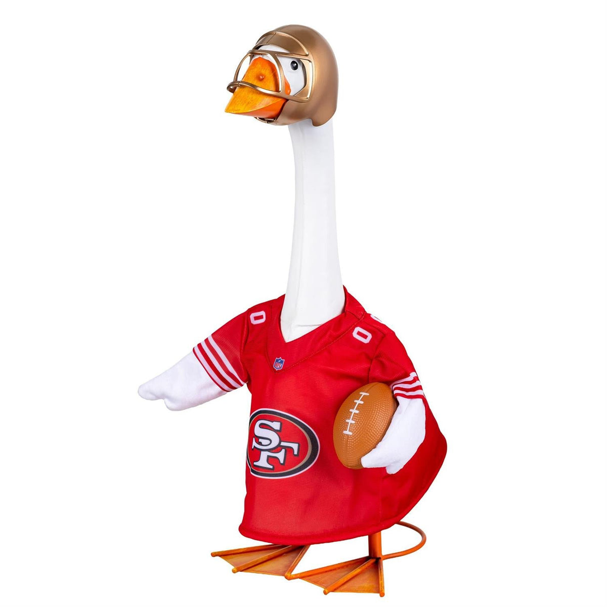 San Francisco 49ers Porch Goose Outfit for 21-Inch Goose