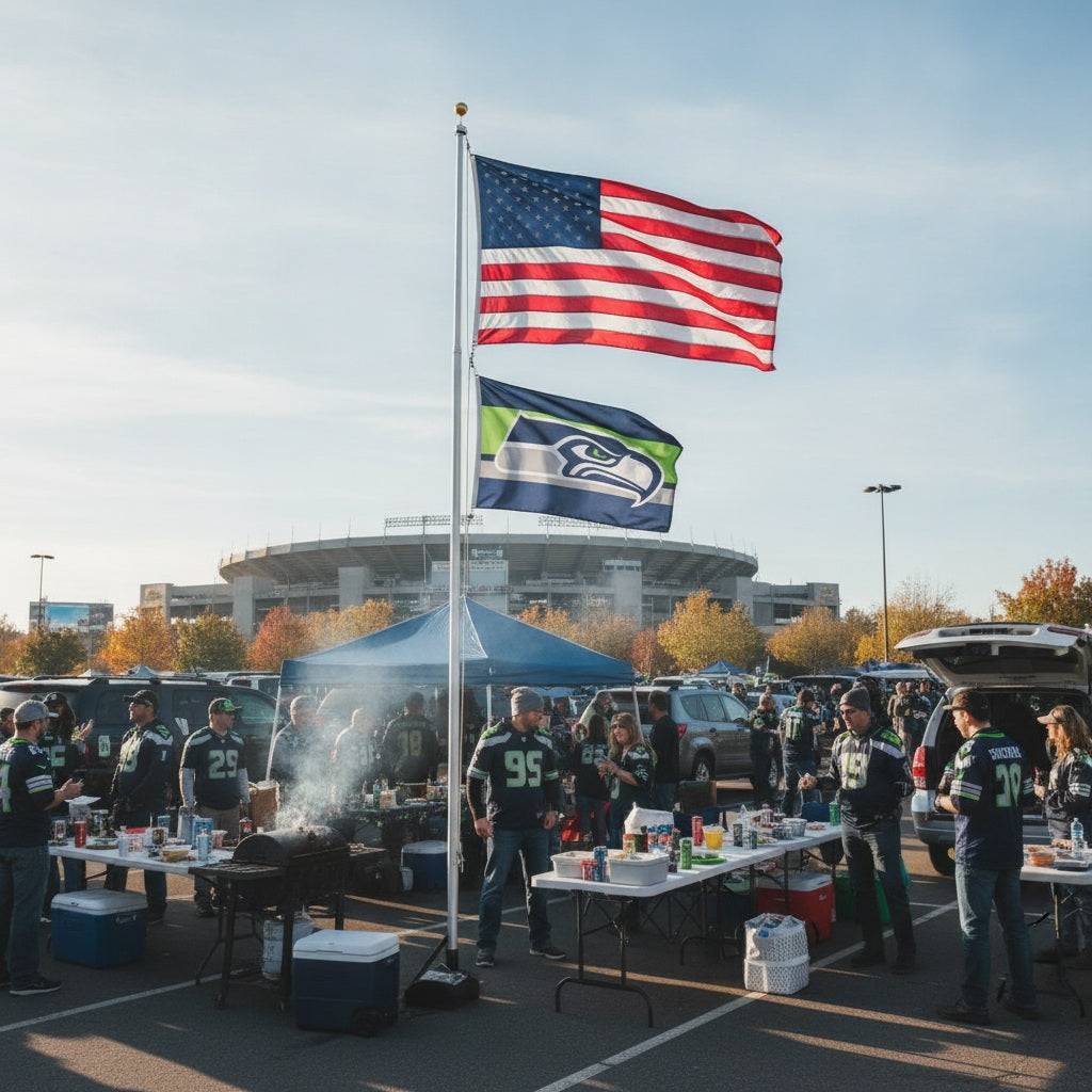 Seattle Seahawks Home Stripe 3x5 Flag