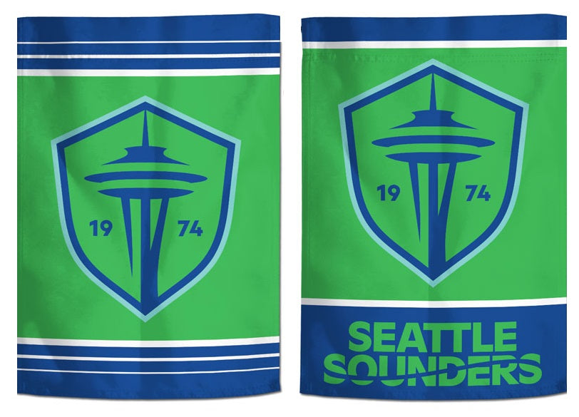 Seattle Sounders Garden Flag 2 Sided New Logo