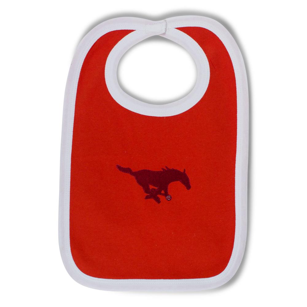 Southern Methodist Knit Bib