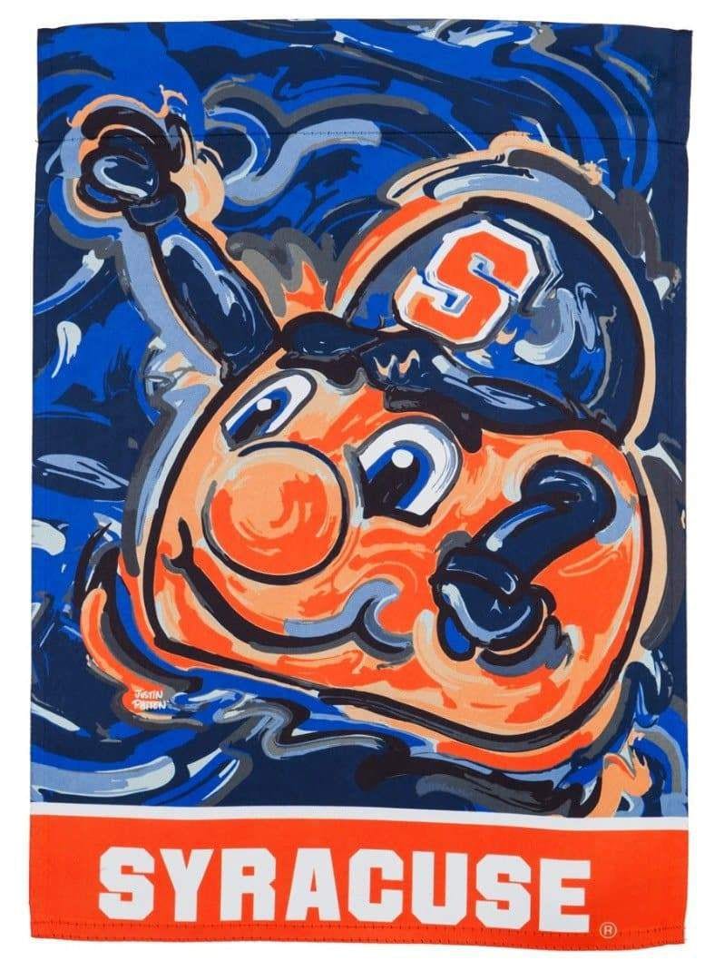 Syracuse Garden Flag 2 Sided Justin Patten Otto Orange