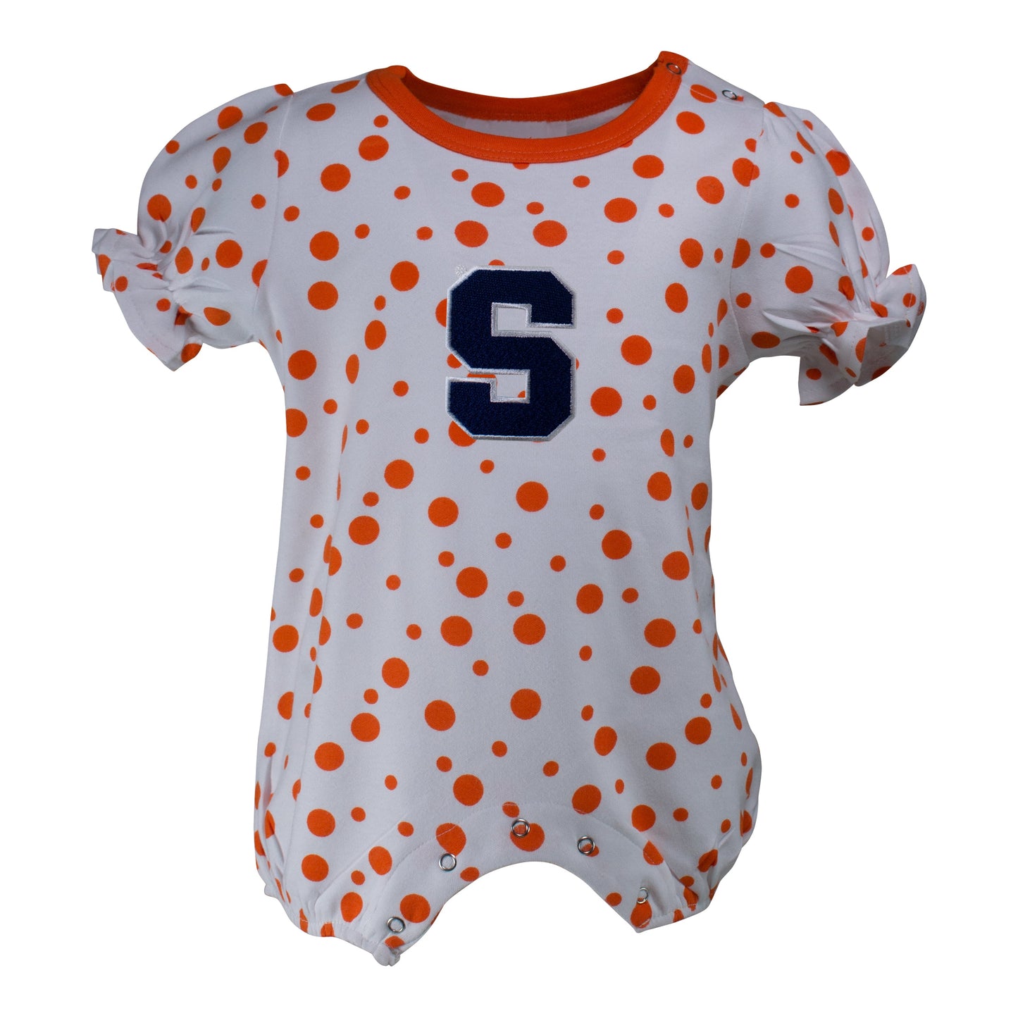 Syracuse Polka Dot Girl's Romper