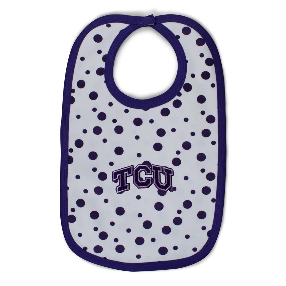 Texas Christian University Polka Dot Bib