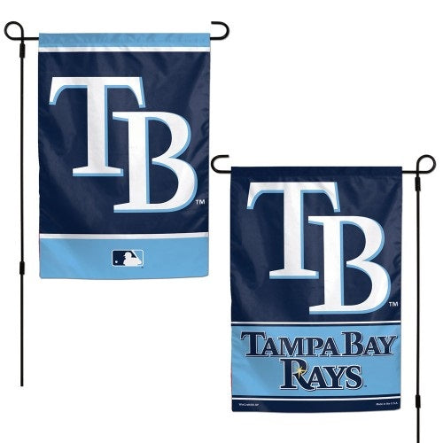 Tampa Bay Rays Garden Flag 2 Sided TB