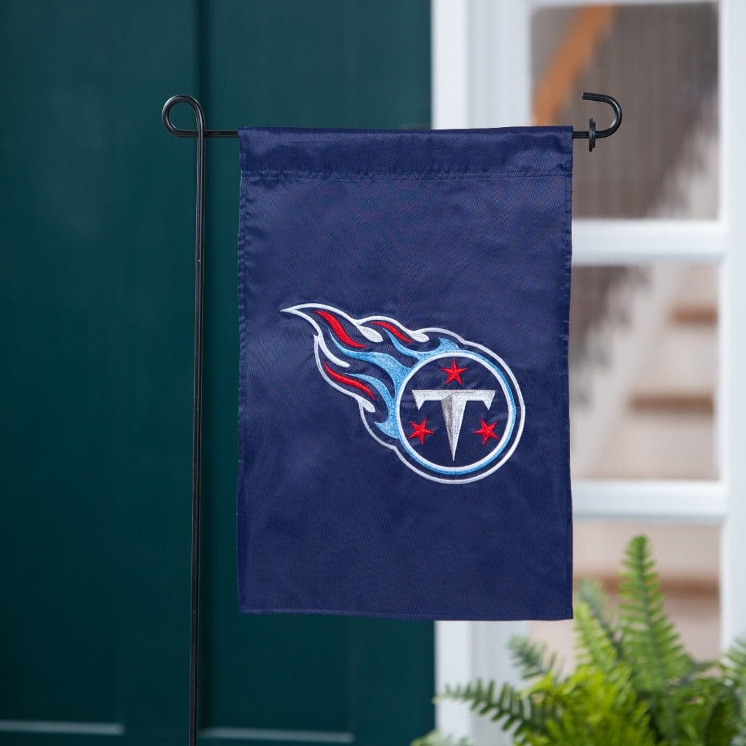 Tennessee Titans Garden Flag 2 Sided Applique Logo