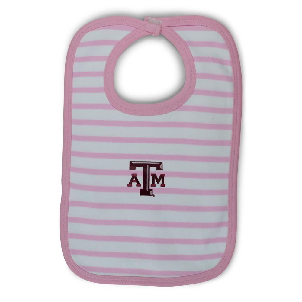 Texas A&M Infant Stripe Knit Bib