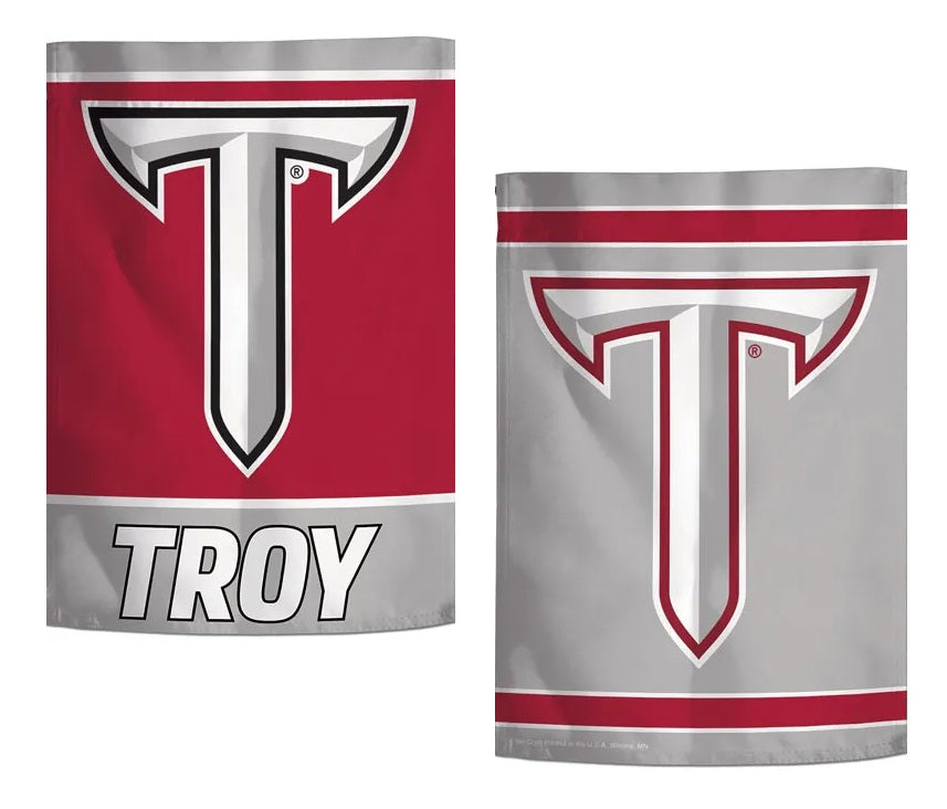 Troy University 2 Sided Garden Flag