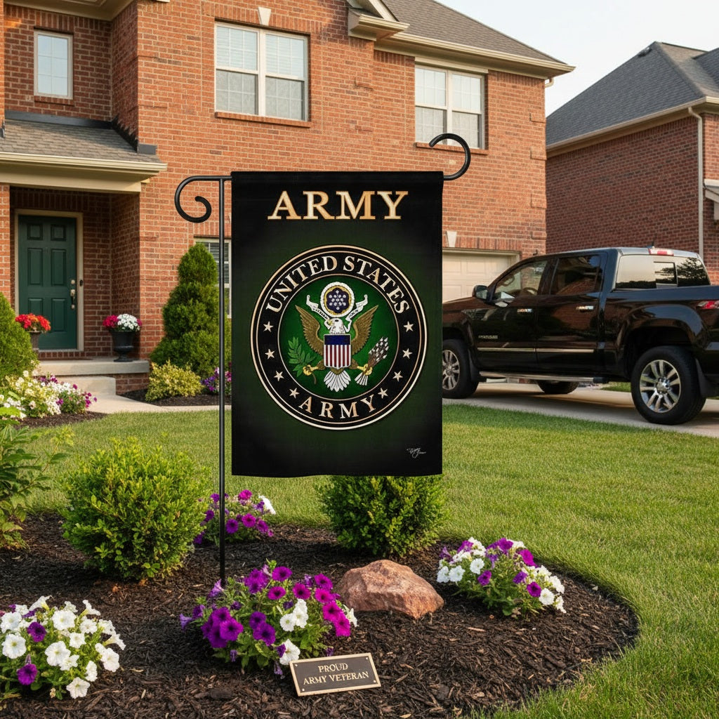 US Army 2 Sided Military Garden Flag