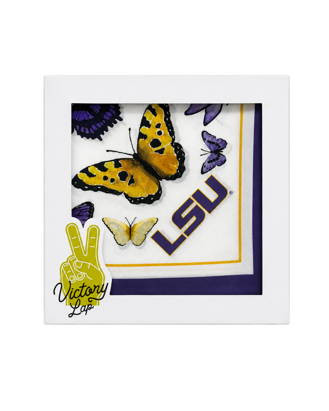 LSU Square Silk Scarf