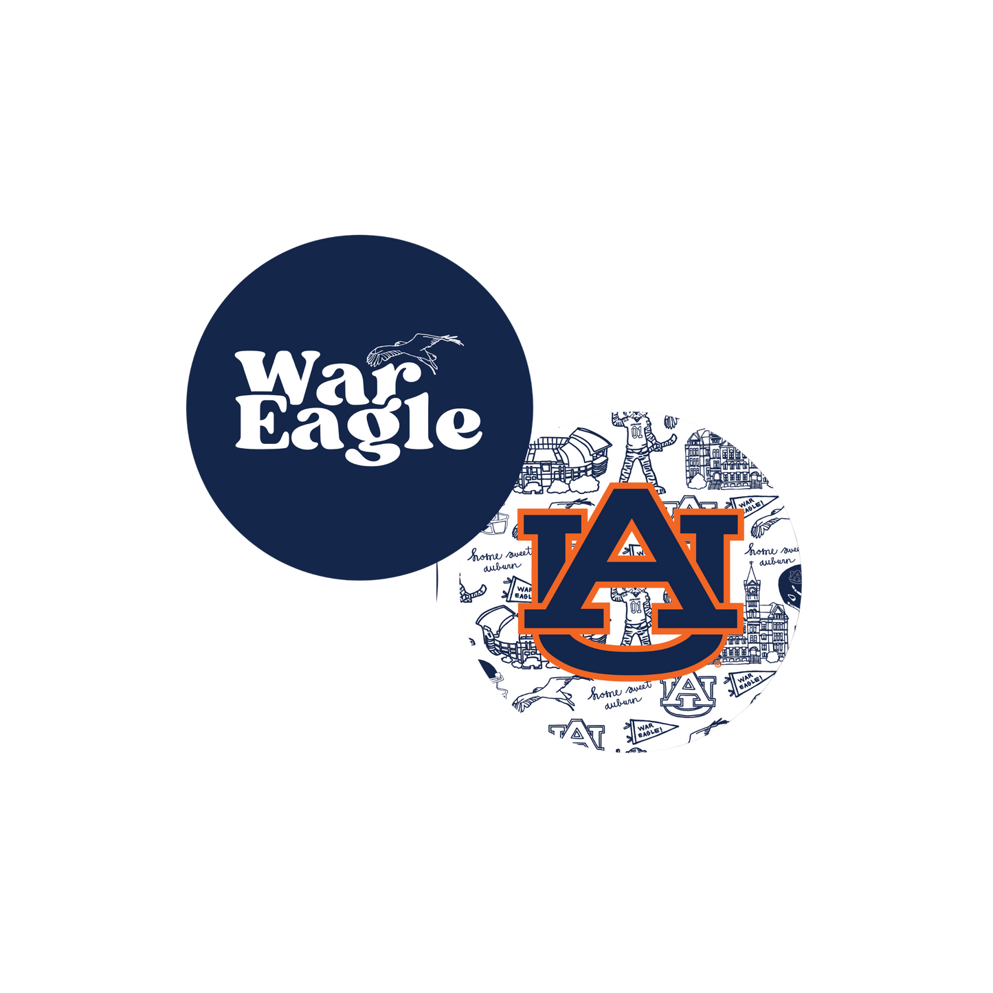 Auburn Coasters Set of 25