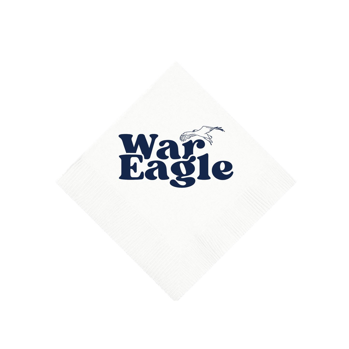 Auburn White 3 ply Napkins Set of 25