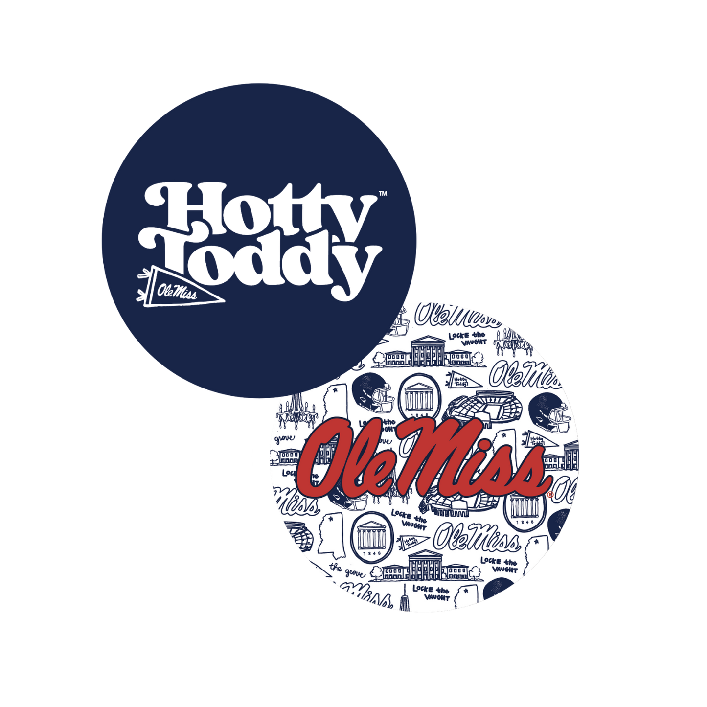 Ole Miss Coasters Set of 25