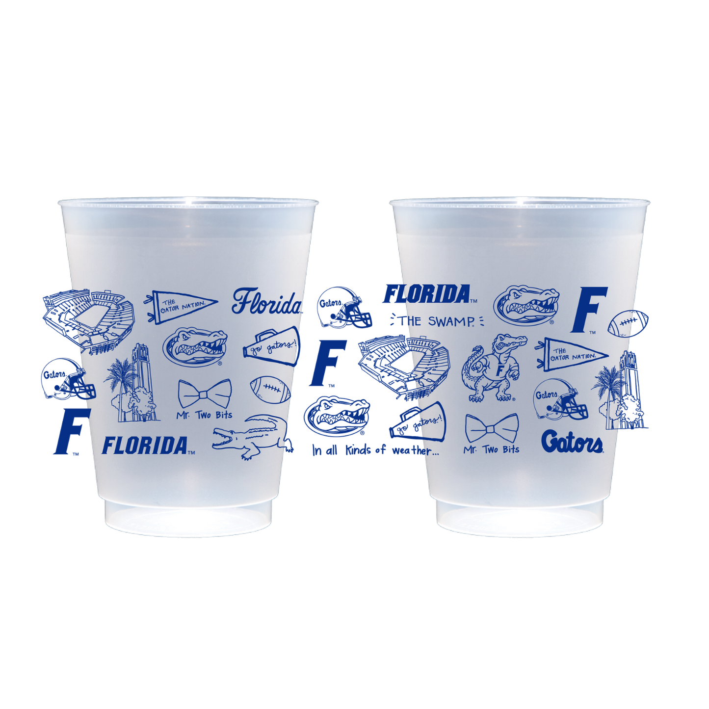 Florida Shatterproof Cups - Set of 8