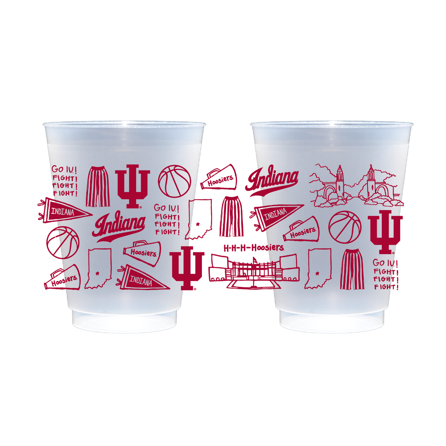 Indiana Shatterproof Cups - Set of 8