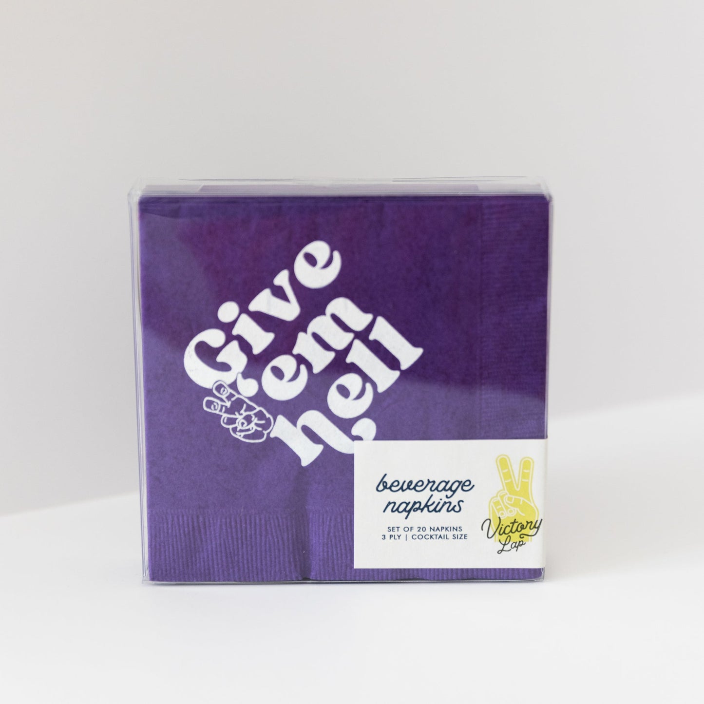 TCU Purple 3 ply Napkins Set of 25