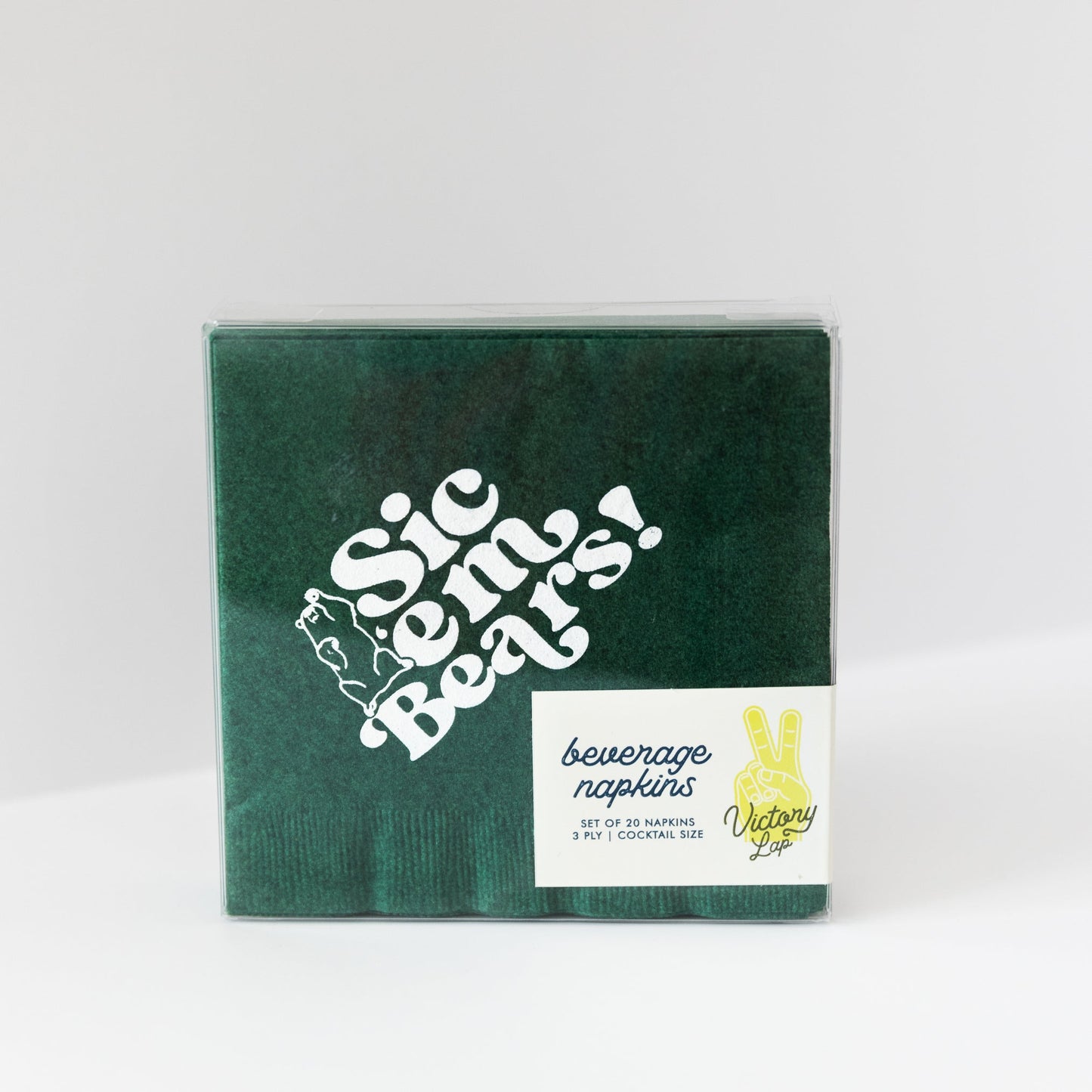 Baylor Green 3 ply Napkins Set of 25