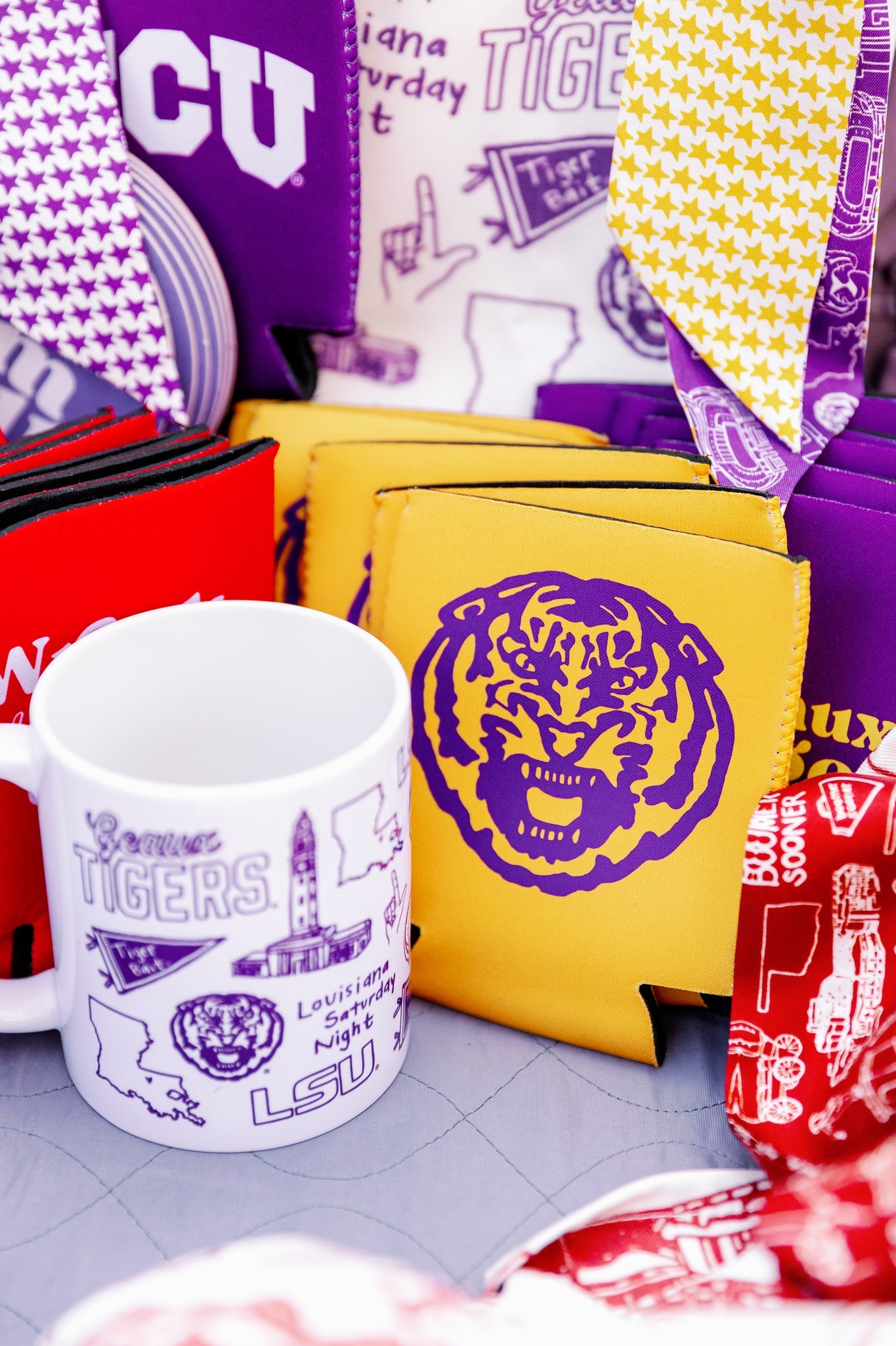 LSU Koozie - Gold