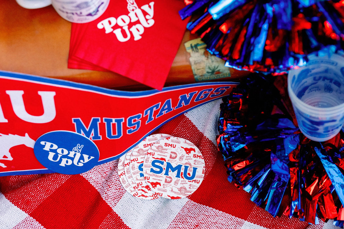 Southern Methodist University (SMU) - Drink Coasters, Set of 25