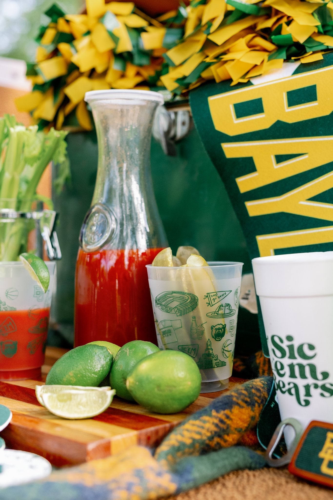 Baylor Shatterproof Cups - Set of 8