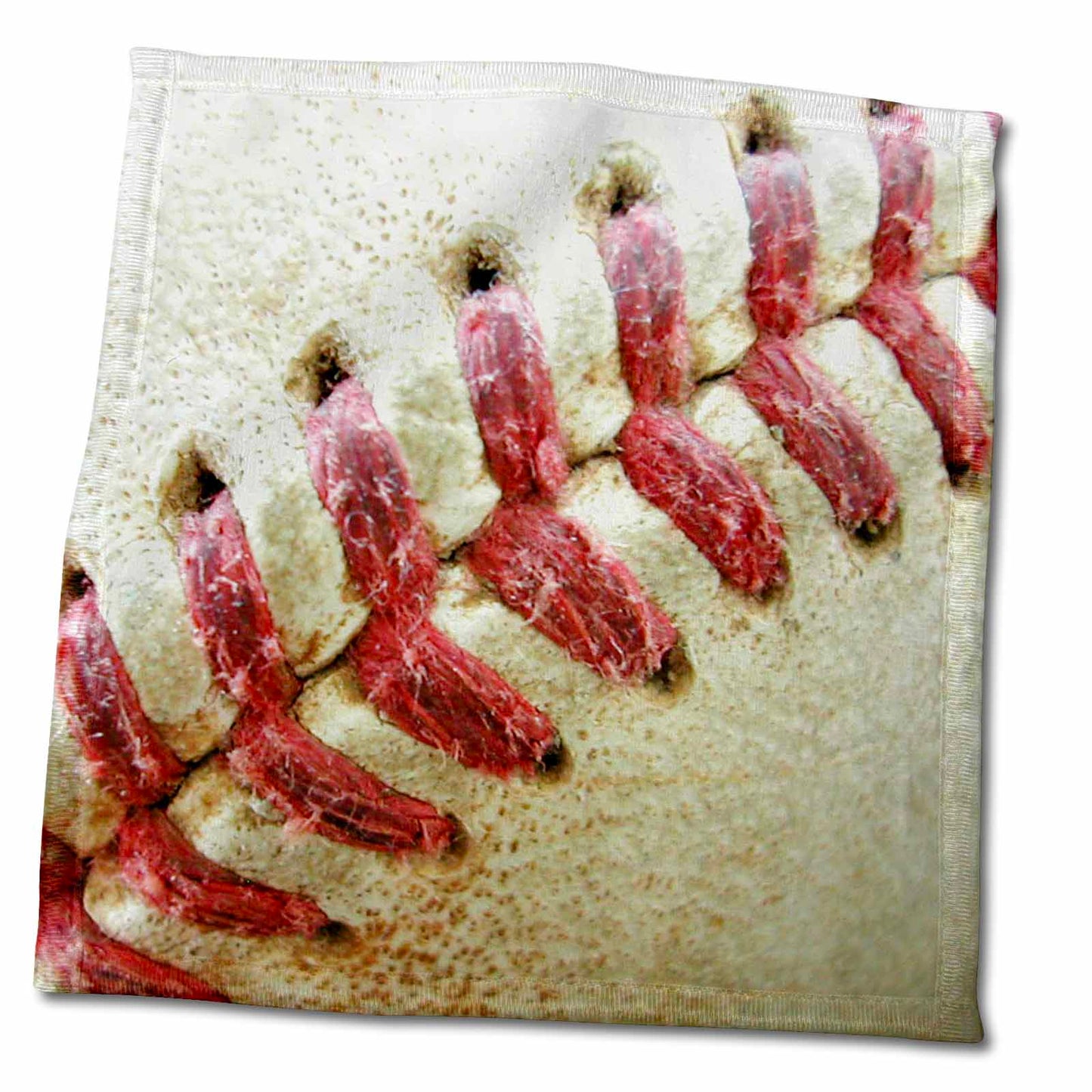 3dRose Florene Sports - Closeup Red Seams On Baseball - Towels (twl-47841)