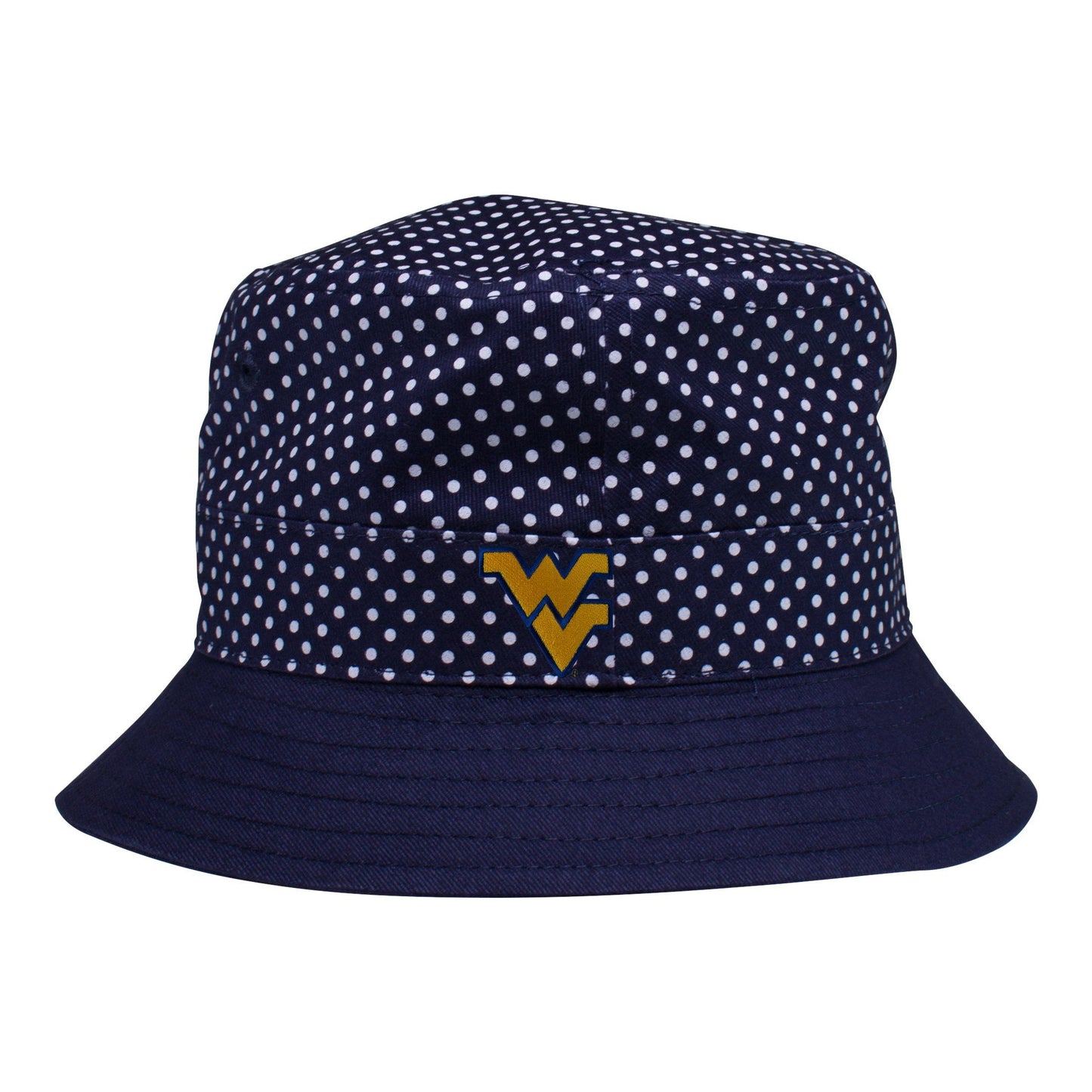 West Virginia Pin Dot Bucket Hat