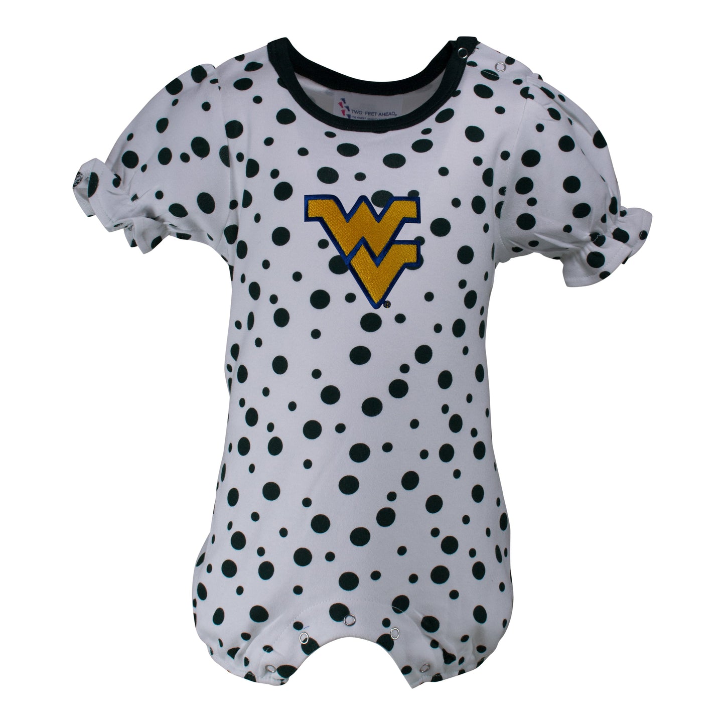 West Virginia Polka Dot Girl's Romper