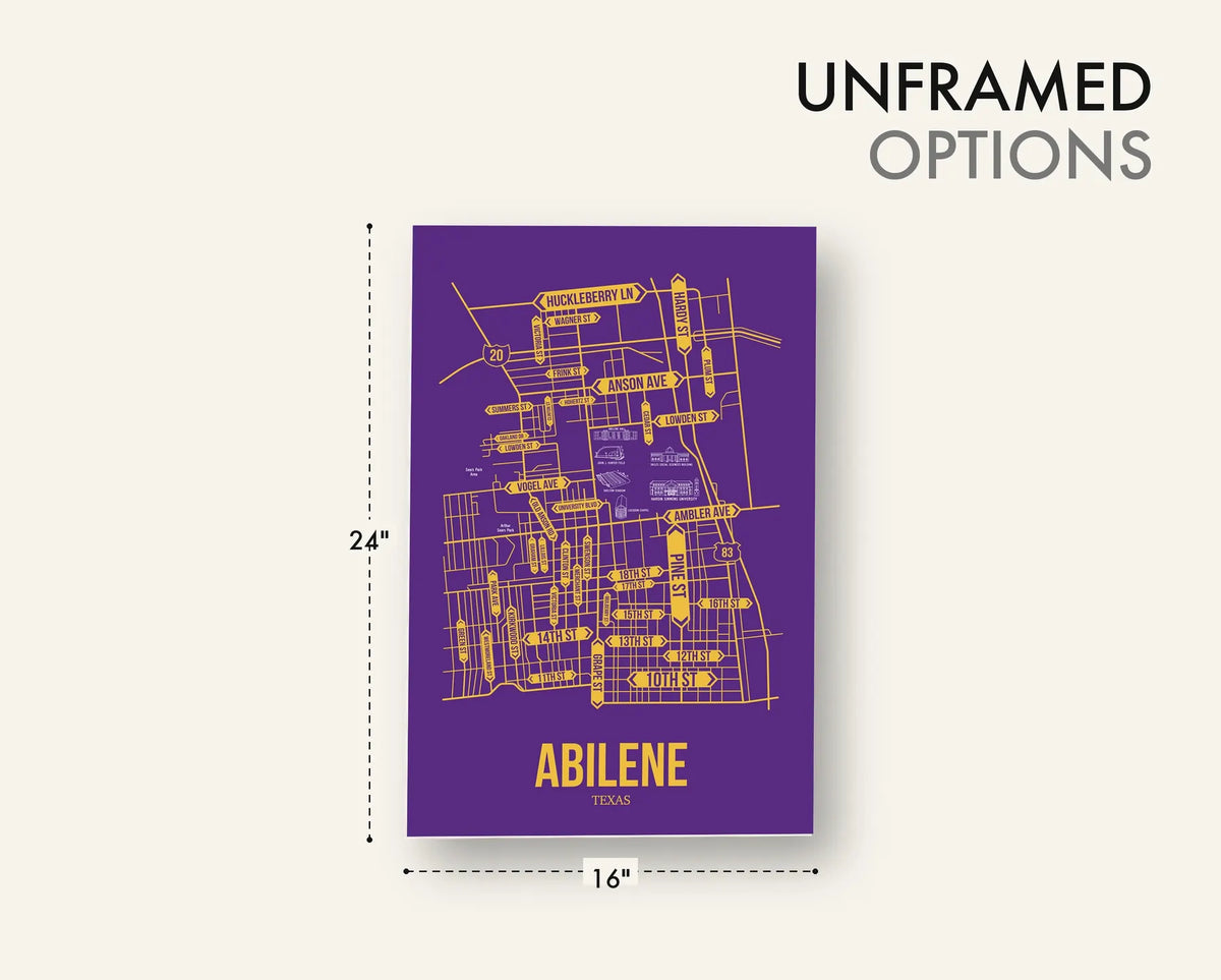 Abilene, Texas street map