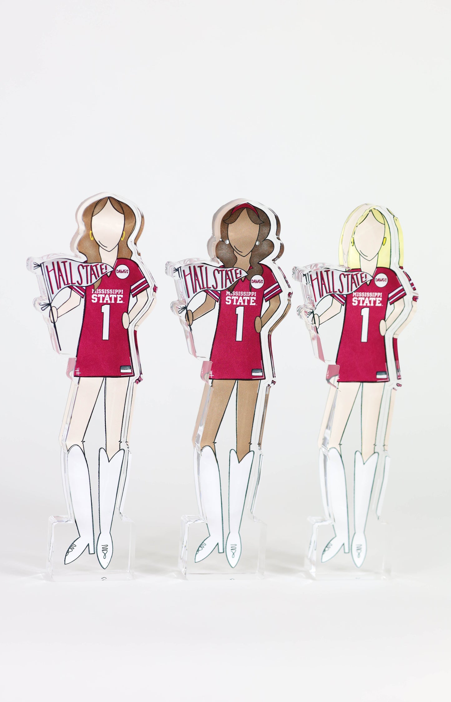 Mississippi State Girls Acrylic Block Shelfie