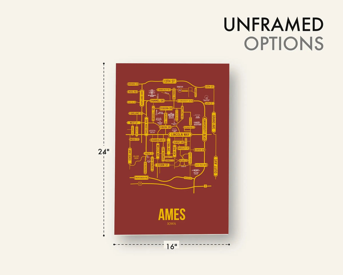 Ames, Iowa street map