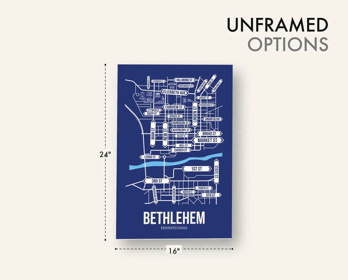 Bethlehem, Pennsylvania street map